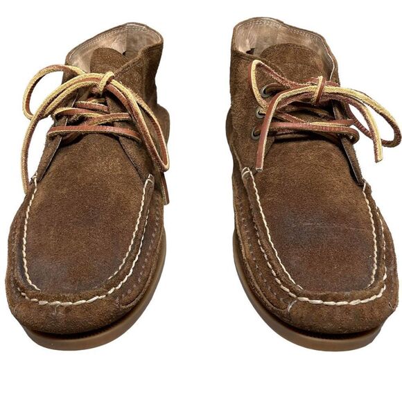 Frye Men’s Mason Brown Suede Chukka Moccasin Boot Size 10 - Picture 3 of 8